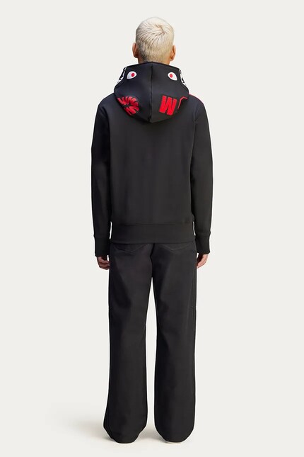 charbon シャルボン　ジップアップフーディ　値下げ adidas Originals x BAPE cotton sweatshirt SSTR PACK Shark FZ H