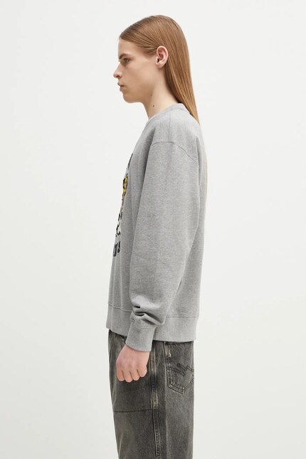 Kenzo cotton sweatshirt x Verdy gray color with a print