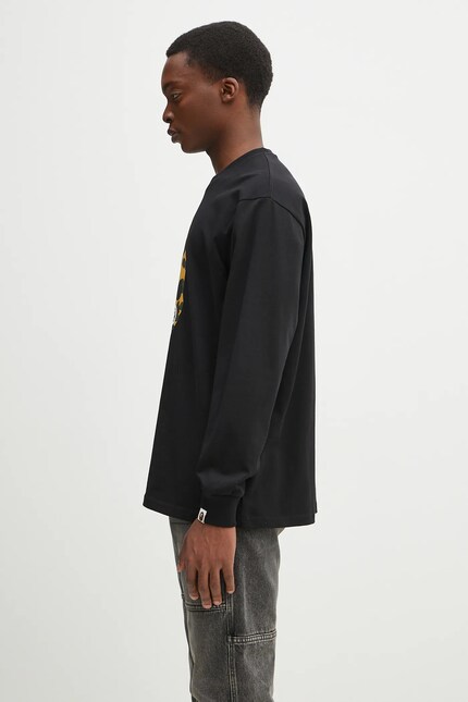 A Bathing Ape cotton longsleeve top 1St Camo Ape Head black color