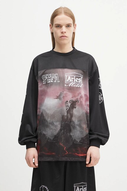 Aries longsleeve shirt Ramscape Airtex LS Tee PRM EU