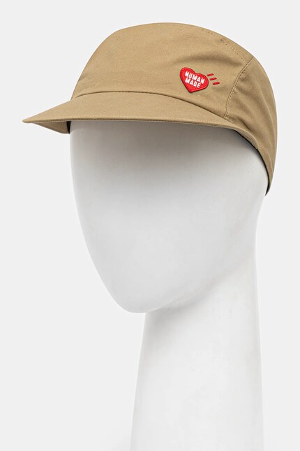 Human Made baseball cap 5Panel Cap beige color with an application