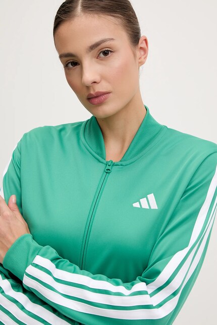 Спортивный костюм adidas 3-Stripes цвет зелёный JD2687 | ANSWEAR.ua