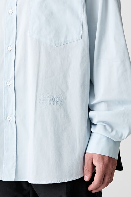 MM6 Maison Margiela shirt with cotton Men's blue SH0DT0022 at PRM US