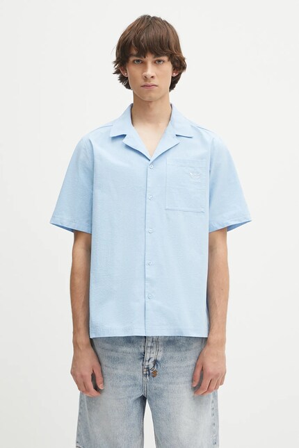 adidas Originals cotton shirt Essentials Seersucker Short Sleeve