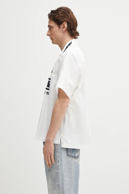 RHUDE shirt Champions Snap white color relaxed RHPS25SR01005 at PRM US