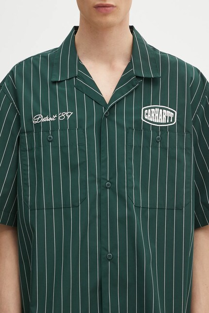 Carhartt WIP shirt S/S Hendry Shirt green color relaxed I034534 at