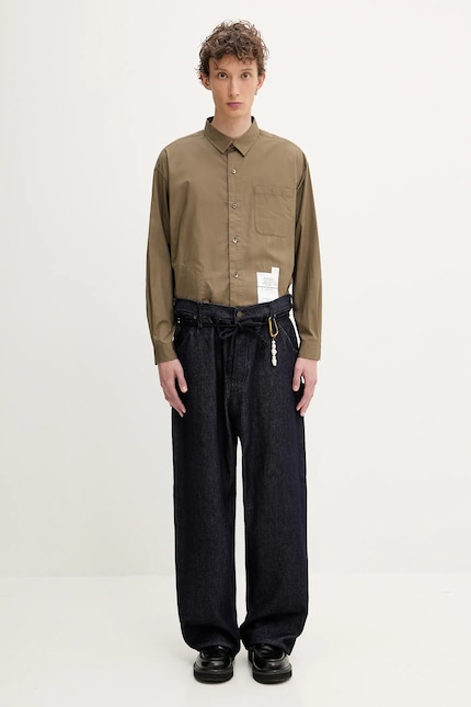 NEIGHBORHOOD cotton shirt Plain Shirt Ls brown color regular NEIGHBORHOOD cotton shirt Plain Shirt Ls brown color regular