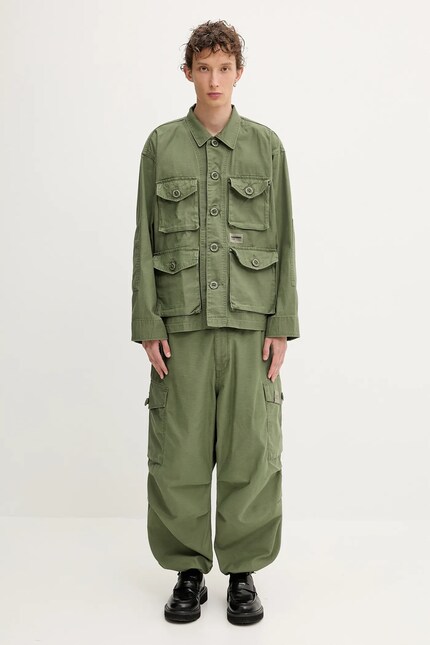 NEIGHBORHOOD cotton shirt Bdu Shirt Ls green color regular 251SPNH