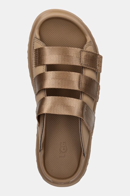 Шлепанцы UGG Goldenglow Slide цвет коричневый на платформе 1167430