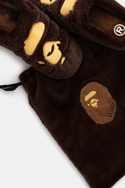 A Bathing Ape slippers BAPE X SUBU brown color 1K80191901 at PRM US