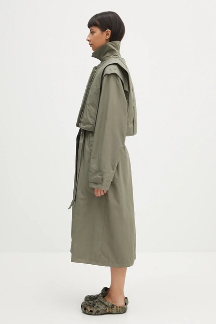 SAMS (サムズ) | セットアップ [DARK OLIVE] サイズ: M Samsoe Samsoe coat Saraff green color F25100079 at PRM US