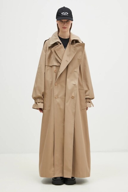 Тренч VETEMENTS Double Trench цвет бежевый переходной UA66CO400S