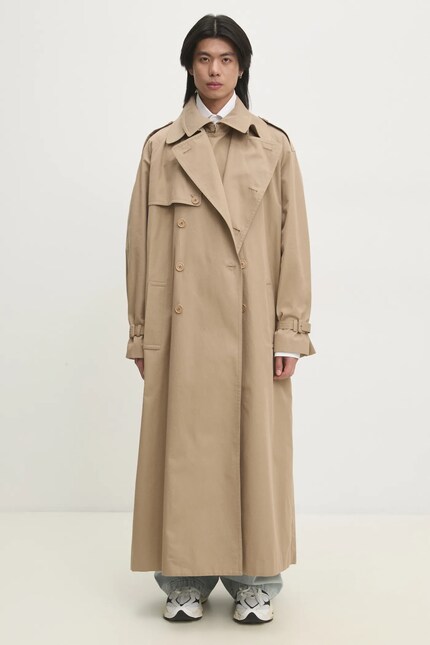 VETEMENTS trench coat Double Trench beige color UA66CO400S at PRM US