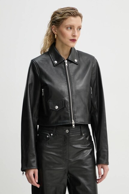ハゲタコ Stand Studio biker jacket Brooke women's black color 66384-7750 at