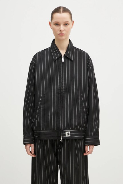 Carhartt WIP wool blend jacket Seaton Jacket black color I034449