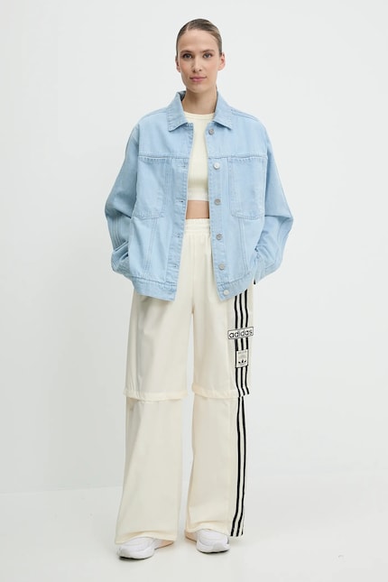 adidas Originals denim jacket Essential blue color JD4753 at PRM US adidas Originals denim jacket Essential blue color JD4753 at PRM US