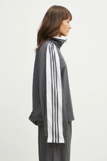 adidas Originals jacket WOVEN TT ZIP women's gray color JY8879 at