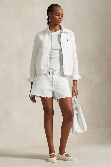 Polo Ralph Lauren linen jacket white color 211938915 at PRM US