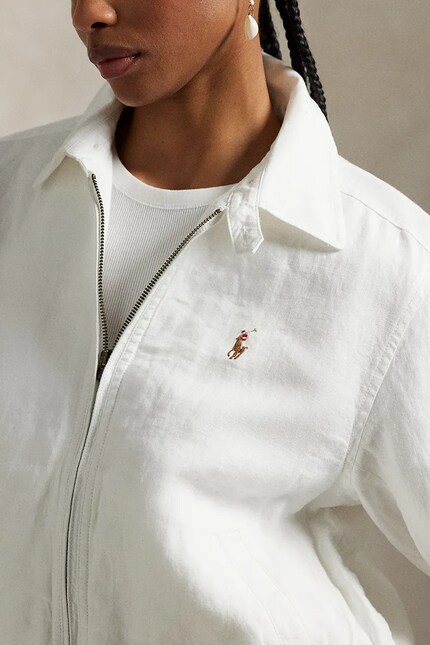 Polo Ralph Lauren linen jacket white color 211938915 at PRM US