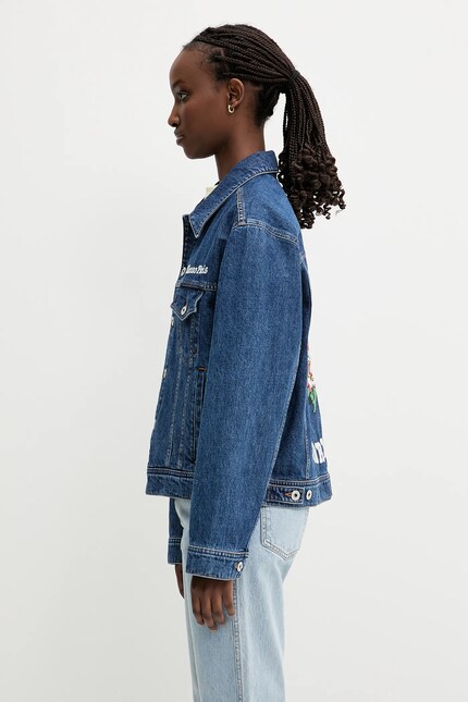Kenzo denim jacket blue color FF52DV2486B3.DS at PRM US
