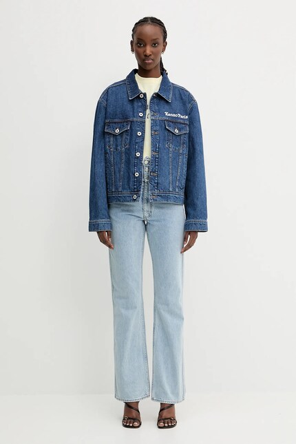 Kenzo denim jacket blue color FF52DV2486B3.DS at PRM US