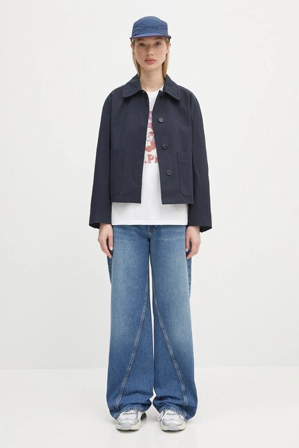 A.P.C. jacket Veste Bianca navy blue color COGXT.F32005 at PRM US