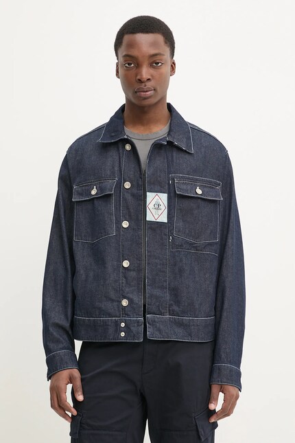 Джинсовая куртка C.P. Company цвет синий переходная oversize