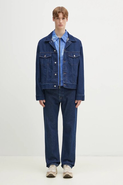 MM6 Maison Margiela denim jacket navy blue color SH0AM0038 at PRM US