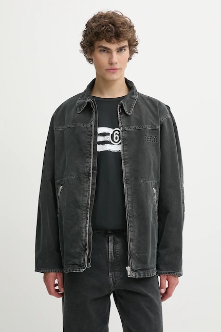 MM6 Maison Margiela denim jacket black color SH0AM0041 at PRM US MM6 Maison Margiela denim jacket black color SH0AM0041 at PRM US