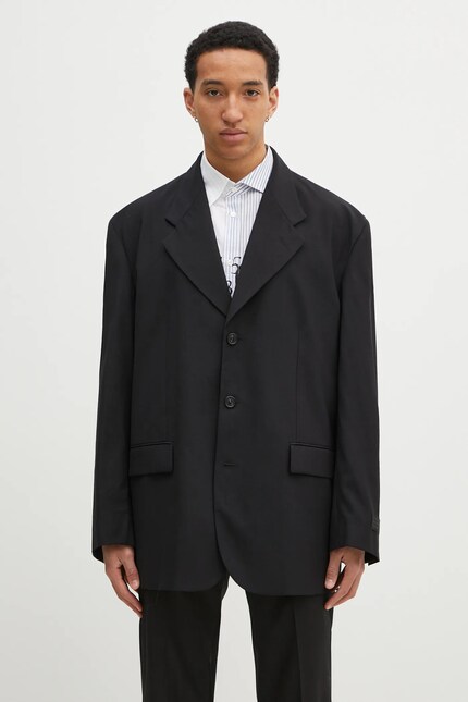 MM6 Maison Margiela wool blazer men's black color SH0BN0011 at PRM US