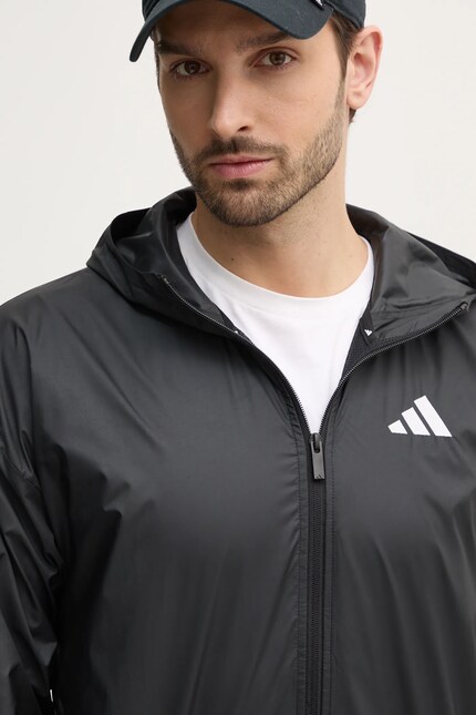 Куртка adidas Essentials мужская цвет чёрный переходная oversize