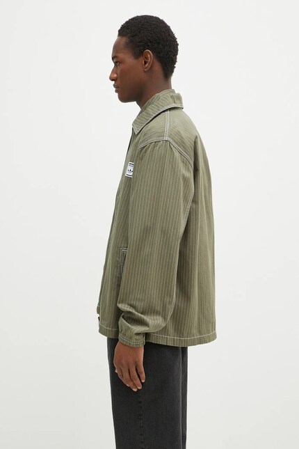 レキップヨシエイナバ 　はり感コットン カシュクール シャツジャケット 9 Karma HEMP100% 手織り カシュクール ジャケット・草木染め/麻炭グレー