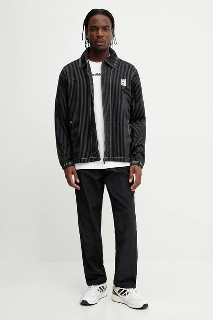 adidas Originals cotton jacket Wabash Nylon Coach black color
