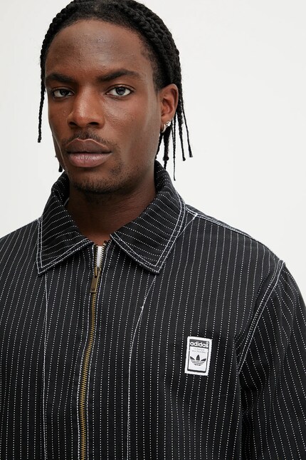 adidas Originals cotton jacket Wabash Nylon Coach black color