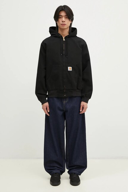 Хлопковая куртка Carhartt WIP OG Active Jacket цвет чёрный