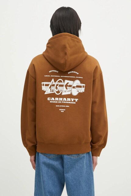 Кофта Carhartt WIP Hooded Runaway Sweat Jacket мужская цвет