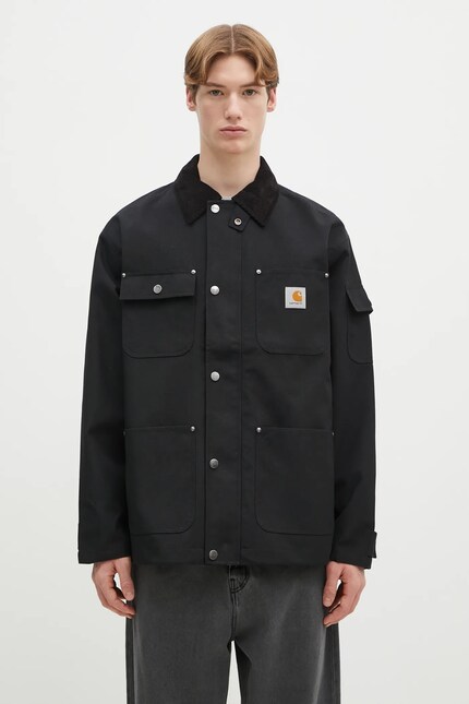 Carhartt WIP jacket Clapton Jacket men's black color I034424.00EXX