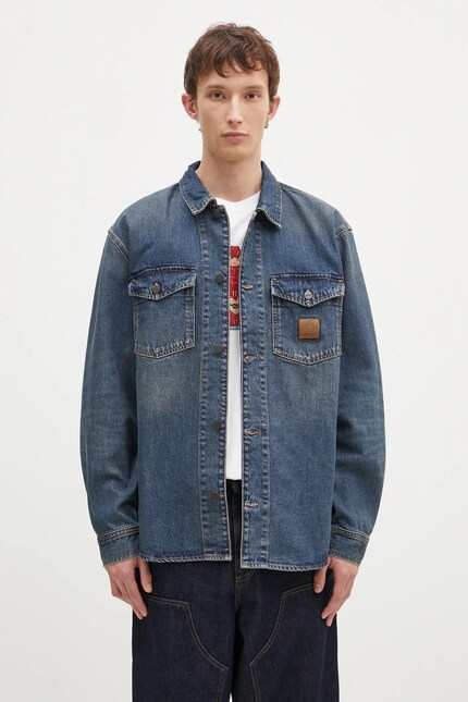 Carhartt WIP denim jacket Lincoln men's blue color I034735.014Q at