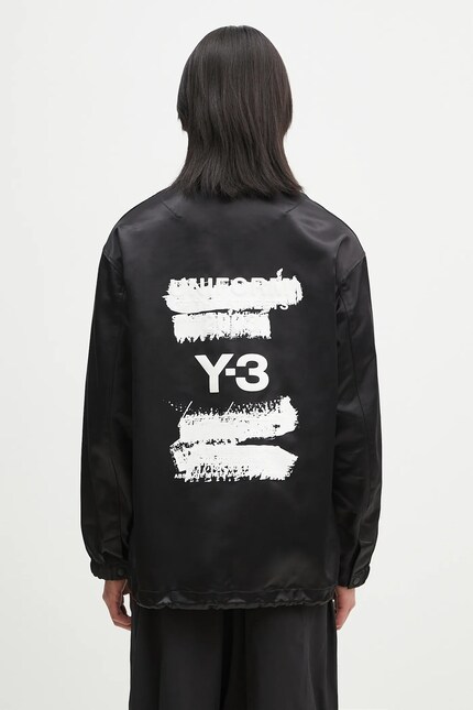 Y-3 jacket Graphic Coach Jacket black color JN4883 at PRM US