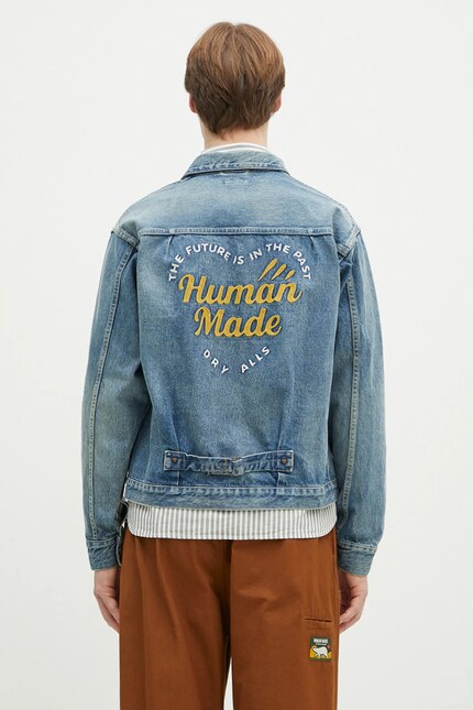 Human Made denim jacket Denim Work Jacket Future blue color