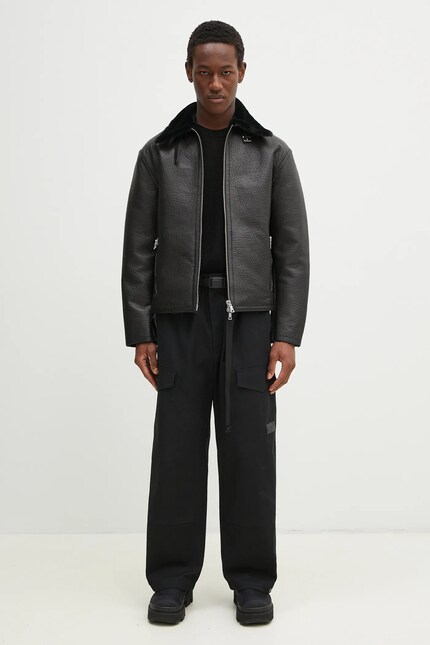 みーこ Куртка MKI MIYUKI ZOKU Shearling Flight Jacket цвет чёрный зимняя