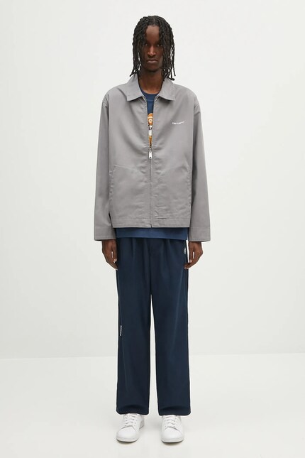 Carhartt WIP jacket Module Script Jacket gray color I032977.2QE02