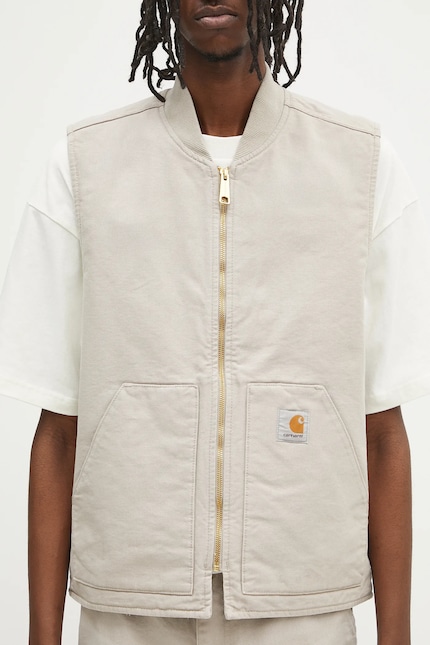 Carhartt WIP cotton vest Classic Vest beige color I034821.2OR4O at