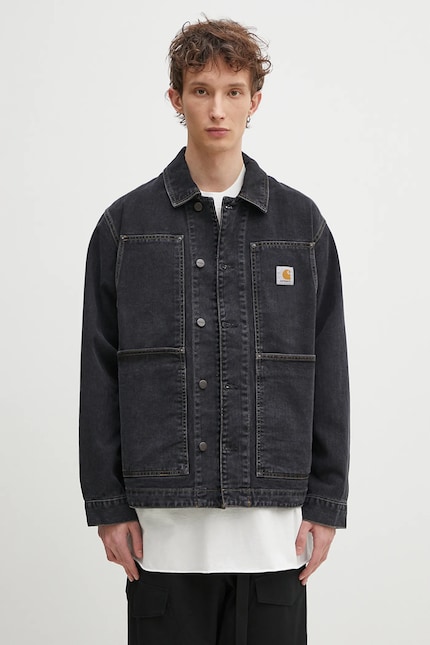Carhartt WIP denim jacket OG Double Front Jacket black color