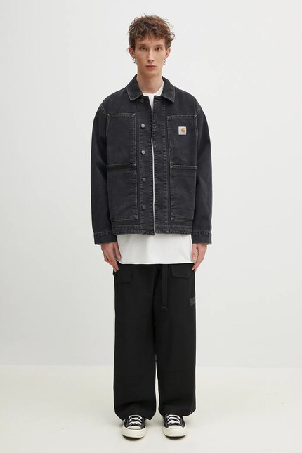 Carhartt WIP denim jacket OG Double Front Jacket black color