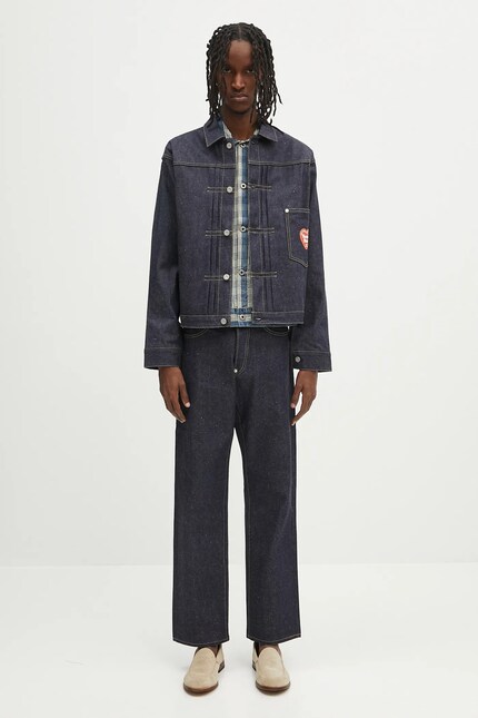 Human Made denim jacket Denim Work Jacket Past blue color