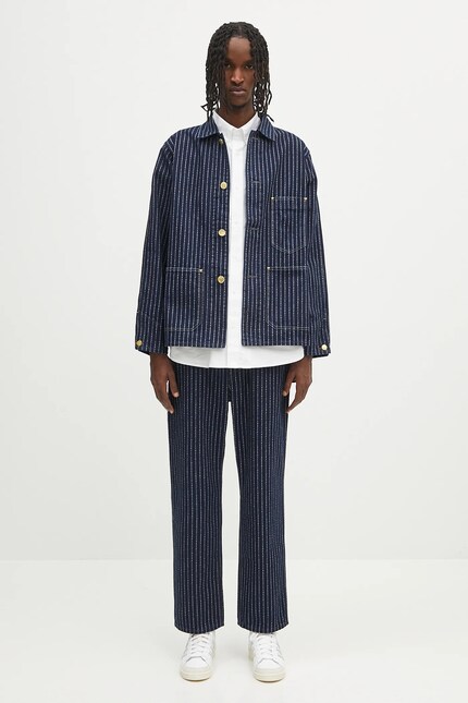 Human Made denim jacket Wabash Coverall Jacket blue color