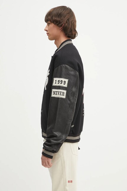 KSUBI bomber jacket playoff varsity black color MSP25JK003 at PRM US