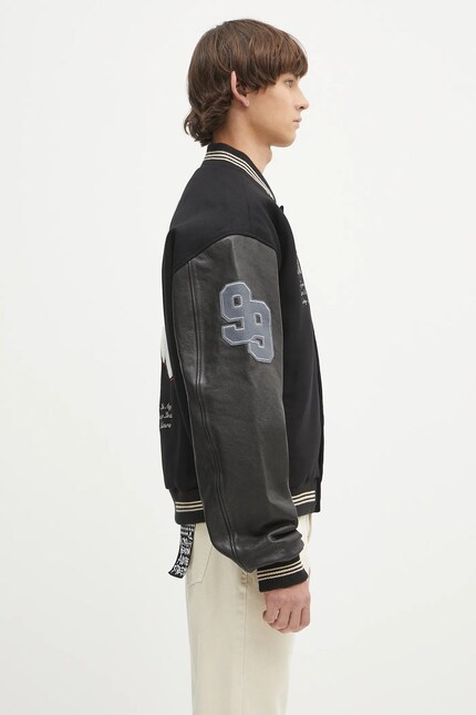 KSUBI bomber jacket playoff varsity black color MSP25JK003 at PRM US