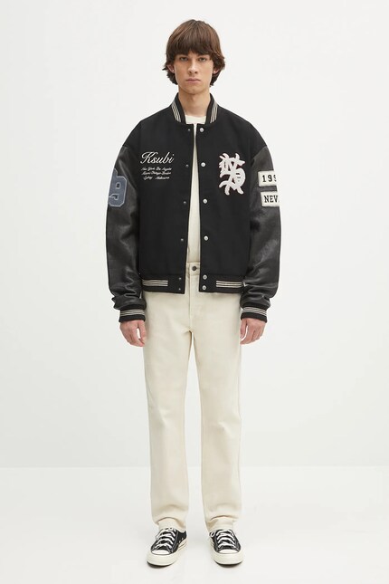 KSUBI bomber jacket playoff varsity black color MSP25JK003 at PRM US